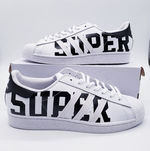 Adidas Originals Superstar White Black Log…